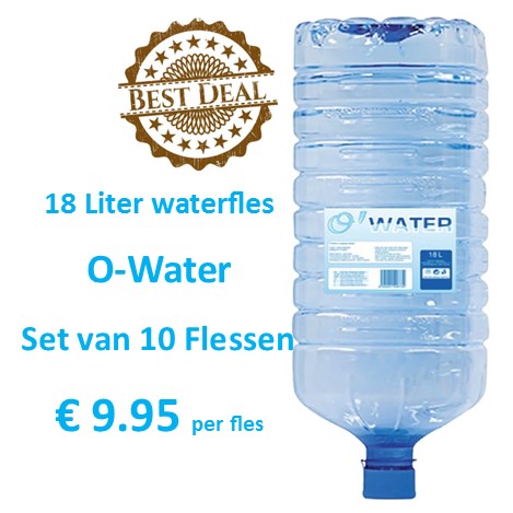 ik ga akkoord met dutje prieel O-WATER-SET VAN 10 FLESSEN VAN 18 LITER - WaterKoelerCenter.nl